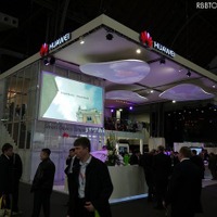 2月に開催された「MWC 2011」におけるHuaweiのブース