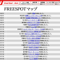 FREESPOT追加情報