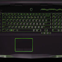 18型「ALIENWARE M18x」の光るキーボードのイメージ