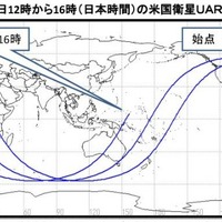 米国衛星UARS、「日本周辺で再突入の可能性はほぼなくなった」……文部科学省 画像