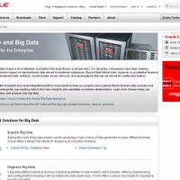 「Oracle Big Data Appliance」紹介サイト（画像）