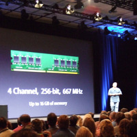 メモリは4 Channel,256-bit,667Mhzを採用。