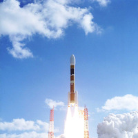 種子島宇宙センターから飛び立つロケット（写真はH-IIAロケット4号機）