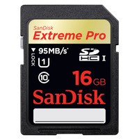 「サンディスク・エクストリーム・プロ・SDXC・UHS-Iカード」16GB