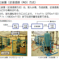東京電力、淡水化処理の工程を動画で説明 