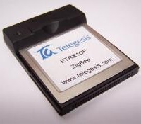　アーガイルホームテックは22日、「ZigBee」に準拠した米Telegesis社製の「CFカード型ZigBeeモジュール」を発表した。これにより、PDAやノートPCがZigBeeのネットワークに接続できるようになる。