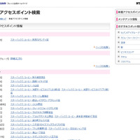 NTT東日本 フレッツ・スポット 新着アクセスポイント情報