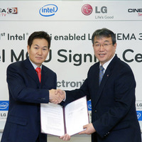 左:Hee-Sung Lee, インテル韓国マネージャー。右:Seog-ho RoLGホームエンターテイメントテレビビジネスユニットシニアバイスプレジデント