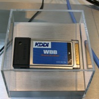 モバイルWiMAXの通信カード（試作品）