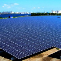太陽光発電の例（写真：川崎市臨海部に建設された「扇島太陽光発電所」）