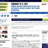 「Social Media Week TOKYO」サイト（画像）