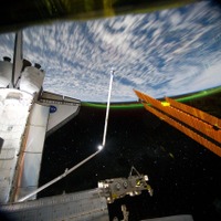 ISSから撮影されたオーロラ