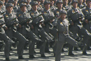 番組HPに掲載されている北朝鮮の軍事演習の写真