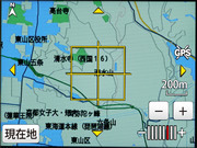 「DMC-TZ30」での現在地の地図表示のイメージ