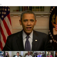 歴史的ライブ中継！ オバマ大統領がGoogle+のビデオチャットで市民と対話 画像