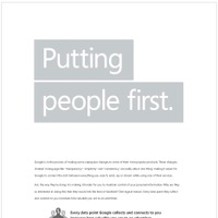 Google批判を行った新聞広告。