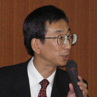 NTTサイバーソリューション研究所メディアコンピューティングプロジェクトプロジェクトマネージャー奥雅弘氏。技術的な紹介やデモンストレーションを行った