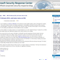 マイクロソフトのセキュリティブログ