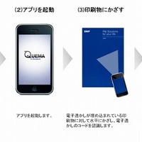 DNP、印刷物にスマホをかざすと情報が閲覧できる「QUEMA for Smartphone」開発 画像