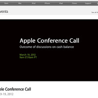 アップル、現金残高について電話会談を開催……19日夜に特設サイトでライブ配信 画像