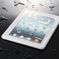 ソフトバンクBB、お風呂やプールで新型iPadを使用できる防水ケース 画像