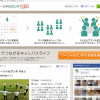 「ソーシャルランチ大学版」サイト（画像）