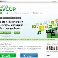 「Evernote Devcup」サイト