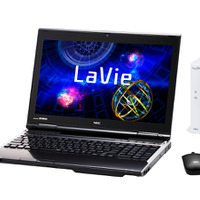 NEC、ノートPC「LaVie」2012年夏モデルとして、テレビ視聴機能を拡大した15.6型2機種 画像