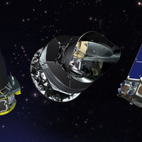 NASAの運用する宇宙望遠鏡。左からスピッツァー、プランク、ケプラー
