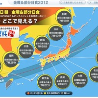 ウェザーニュース、日食を日本とアジアの7ヵ所から生中継……全国的に雲が多い 画像