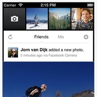 「Facebook camera」操作画面