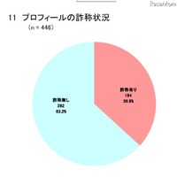 プロフィールの詐称状況