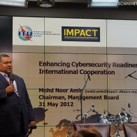 IMPACT (International Multilateral Partnership Against Cyber Threats) の Datuk Mohd Noor Amin 氏は サイバーセキュリティの国際的な共同作業の重要性について語った