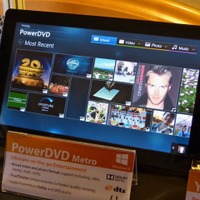 【COMPUTEX TAIPEI 2012 Vol.20】CyberLink、Windows 8の動画再生を強化する「PowerDVD Metro」などをデモ 画像