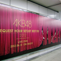 渋谷の各所に貼られたAKB48のオリジナルビジュアル
