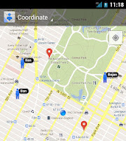 Google Maps Coordinateのモバイルアプリ