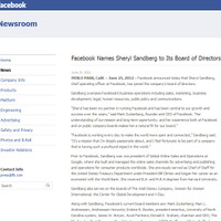 Facebook、COOのシェリル・サンドバーグ氏が初の女性取締役に 画像