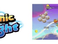 「パニック フライト」ロゴとゲーム画面