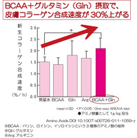 肌コラーゲンの合成速度を30％促進するアミノ酸組成を発見