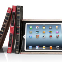 洋書のような新型iPad・iPad 2用レザーケース……スタンドとしても利用可能 画像