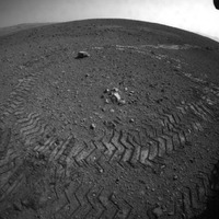 火星探査機キュリオシティが初めて走行……ブラッドベリ着地点と命名 画像