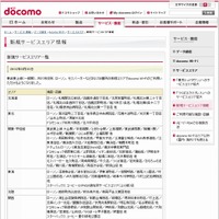 docomo Wi-Fi 新規サービスエリア情報