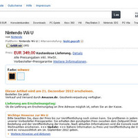 欧州AmazonでWii U予約開始 ― 発売日も記載