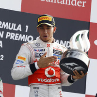 2012年イタリアGPで優勝したルイス・ハミルトン（マクラーレン）