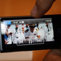 展示会/第7世代iPod nanoタッチ操作で動画再生操作
