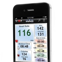 心拍数の計測などのiPhoneの表示例（iPhoneは別売）