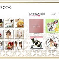 富士通LIFEBOOK CH55/J（Floral Kiss）標準搭載のオリジナルアプリケーション、「SCRAPBOOK」。気になるWebサイトを簡単に電子スクラップ。