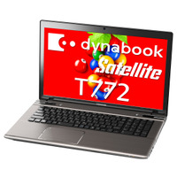 1TBのハイブリッドHDD搭載のノートPC「dynabook Satellite T772」