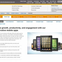 SAPのモバイルアプリ紹介ページ