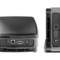 【左】HDDケース「MX-1」【右】付属スタンドで縦置きも可能